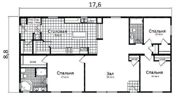 Проекты быстроводводимых недорогих домов по американской технологии